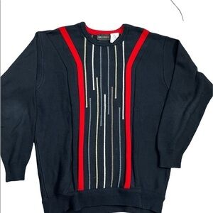 𝅺Vintage Carlo Colucci black crew sweater like new, euro size 54, US XL
